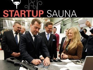 Medvedev visits Startup Sauna in Finland