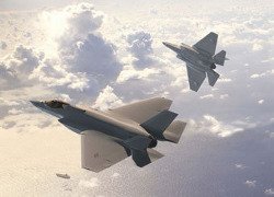 Истребители F-35C ВВС США впервые выполнили парную дозаправку Истребители F-35C ВВС США впервые выполнили парную дозаправку