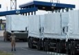 Колонна, перевозившая гуманитарную помощь, вернулась из Луганска в Россию